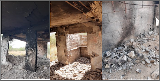 Así es un campo de exterminio de Los Zetas; paredes quemadas y destruidas en Tamaulipas