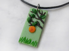 Polymer clay pendant by WindySunset