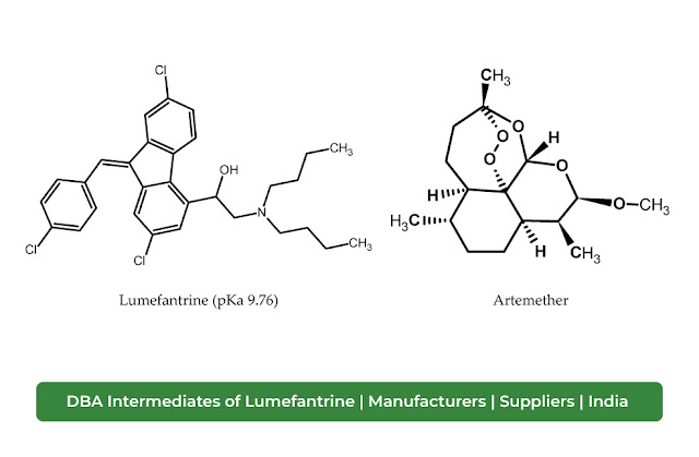 DBA Intermediates of Lumefantrine | Manufacturers | Suppliers | India
