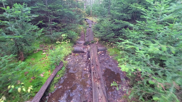 En direction du mont Haystack, sur la Shorey Short Cut Trail