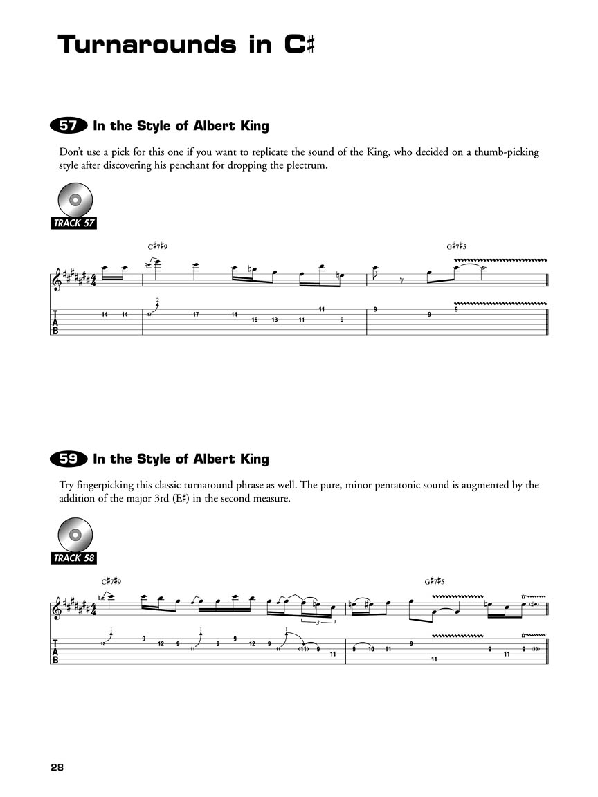 Tablature Per Chitarra 75 Blues Turnarounds Guitar Spartiti