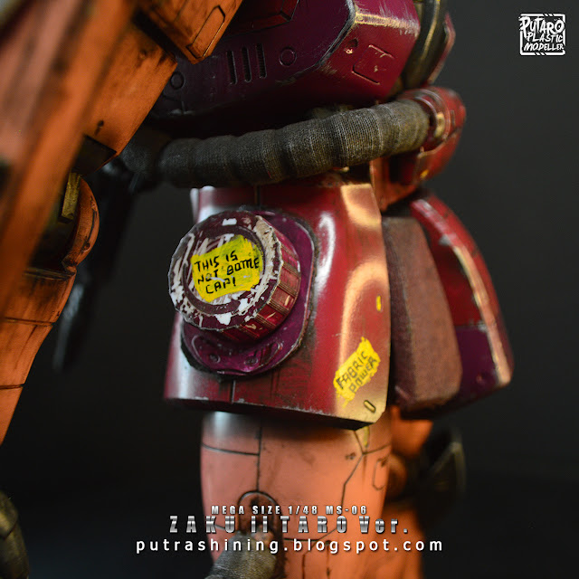 Customize Mega Size 1/48 Zaku II with Recycle & Reuse Stuff by Putra Shining