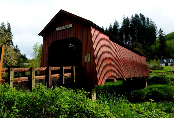 the sun came out for a minute at Chitwood Bridge along Highway 20