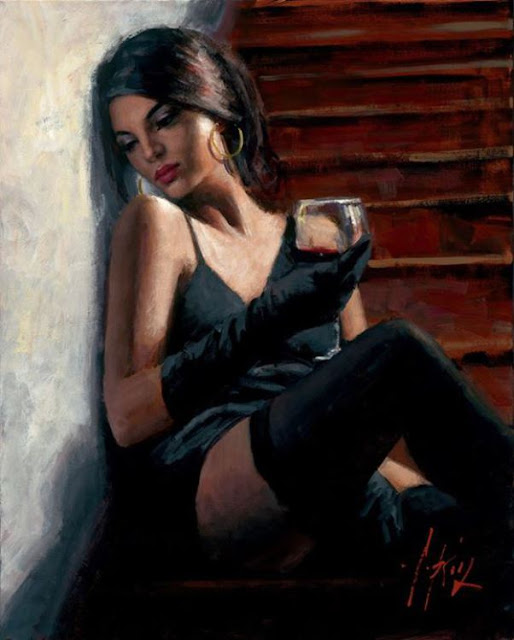 Fabian perez realistic sensational paintings