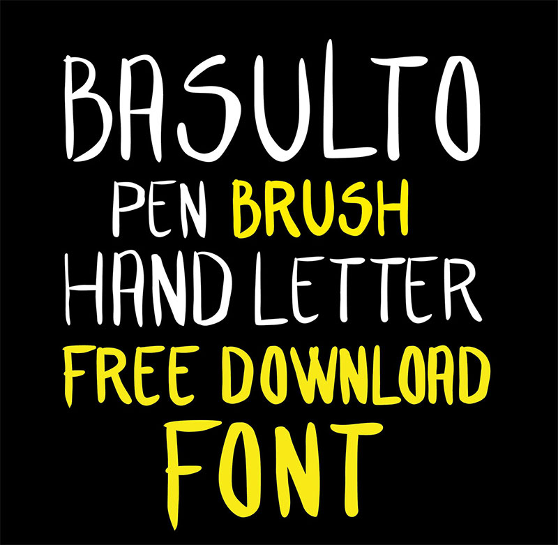 Hand letter Free Font
