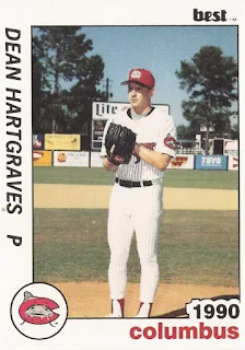 Dean Hartgraves 1990 Columbus Mudcats baseball card