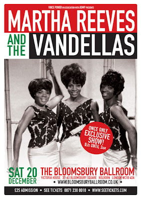 Martha Reeves and The Vandellas concert poster