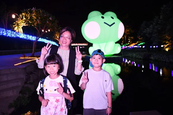 ▲彰化縣長王惠美指出，這是首次「LINE FRIENDS minini」在台灣首場大型戶外展出。（彰化縣政府提供）