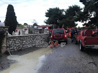 καταστροφές και πλημμύρες τα μεσάνυχτα στην περιοχή της Ζαχάρως