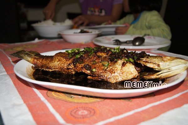 MEMEYmia: Ikan Siakap Masak Kicap - Chinese Style