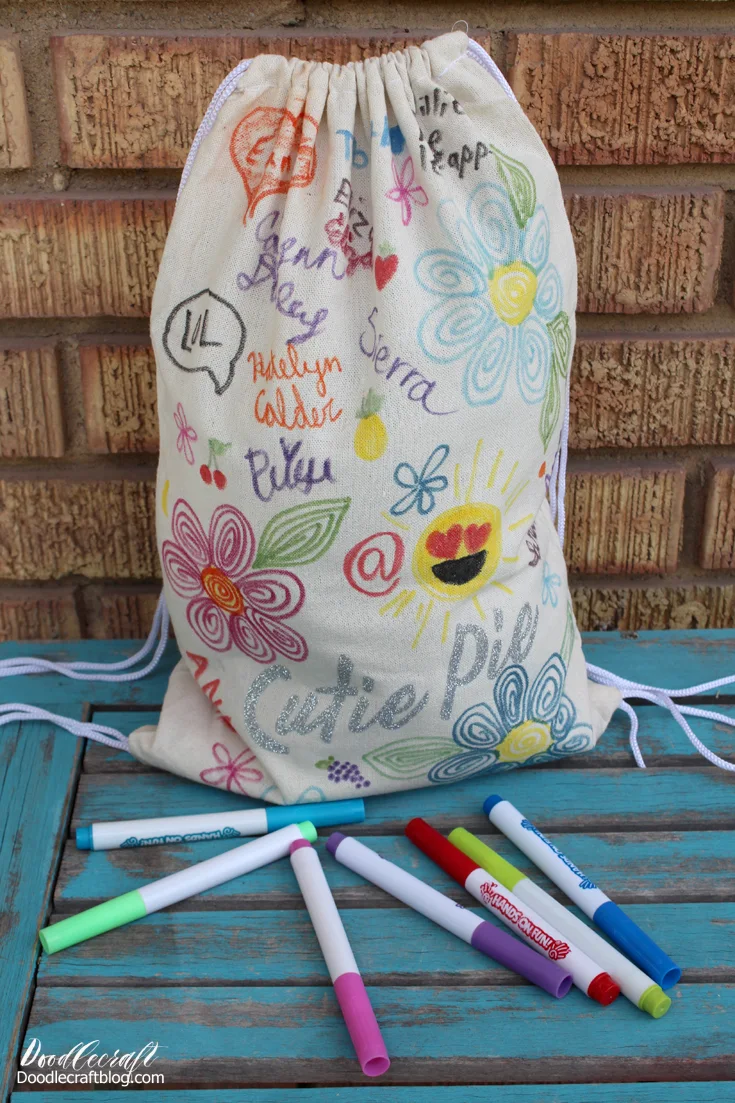 Summer Camp Custom Drawstring Bags!