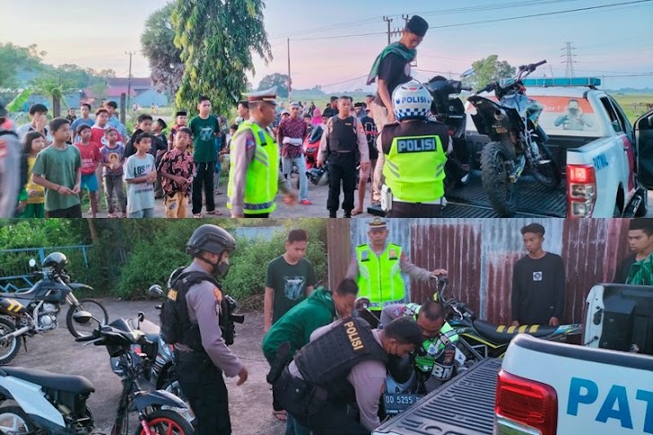 Polres Takalar, Sita 9 Unit Ranmor Balapan Liar di Bulan Suci Ramadan