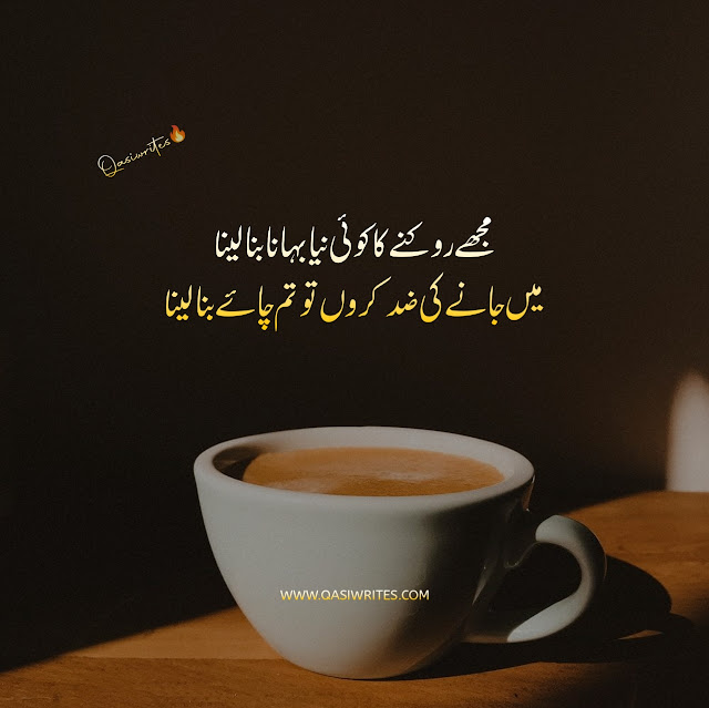 Best Chai Poetry in Urdu Text | 2 Lines Tea Poetry - Qasiwrites