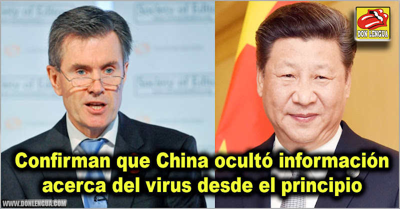 Confirman que China ocultó información acerca del virus desde el principio