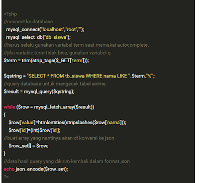 Begini Cara Membuat Autocomplete Dari Database Dengan PHP& jQuery + Source Code Gratis