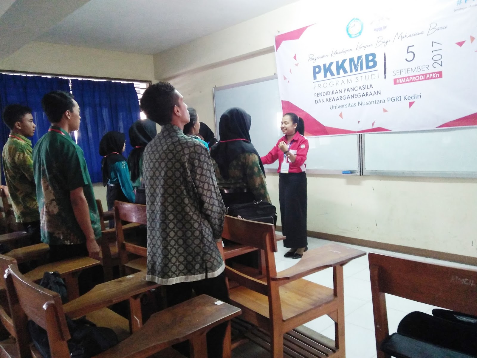 Selasa 05 September 2017 merupakan PKKMB yang diprakarsai oleh Himpunan Mahasiswa yang ada dilingkup Kampus Universitas Nusantara PGRI Kediri