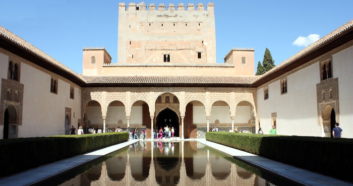 Inside Alhambra, Granada, Spain