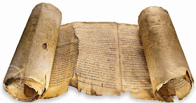 Fac-símile dos documentos de Qumran.