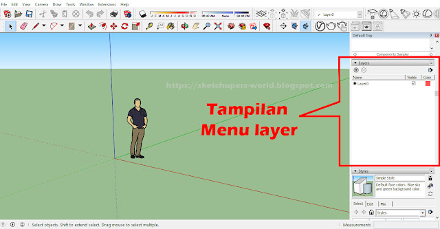  Mengenal Fungsi Layer Pada Sketchup