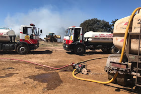 Se incendio el basural de Agrometal