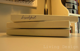 Living Design: Organized Recipe Books
