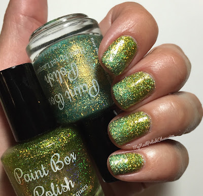 Twin Mani Tuesday: Paint Box Polish A Dragon Is Not A Slave & Waimea Waters