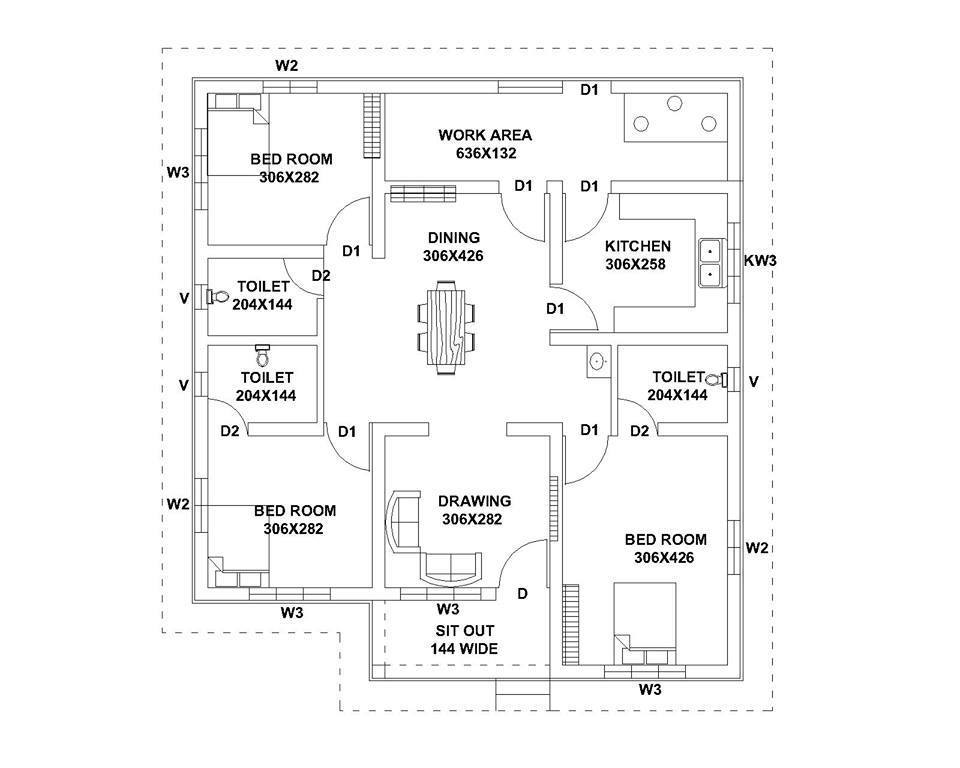 Low Budget 3 Bedroom Kerala Home Free Plan Free Kerala 