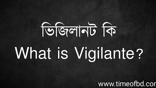 ভিজিলানট কি | What is Vigilante?