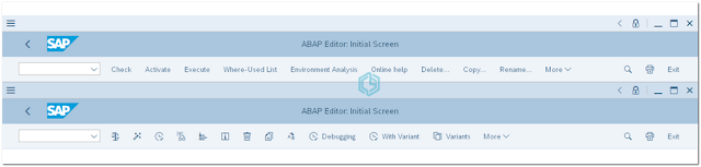 Encabezado de la Ventana Principal SAP GUI