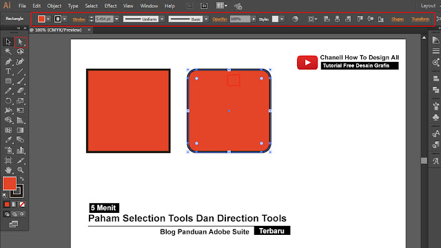 AdobeMasters.blogspot.com - selection tools dan direction tool Panduan Adobe Illustrator Lengkap, Tutorial adobe illustrator