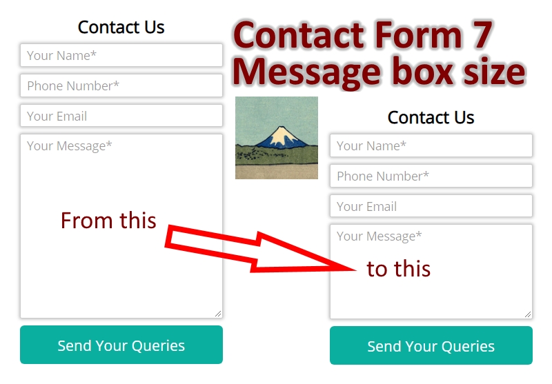 Contact Form 7 change message box size