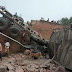 गाजीपुर: अप्रोच मार्ग की रेलिंग तोड़कर नीचे गिरा ट्रक