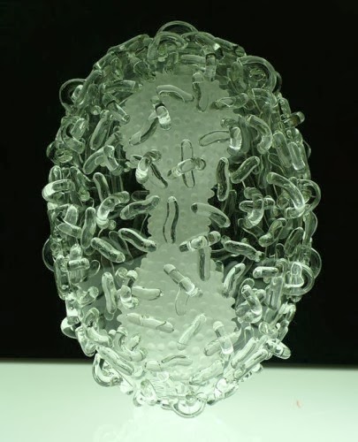 Luke Jerram glass microbiology esculturas vidro microbios virus bactérias arte ciência doenças