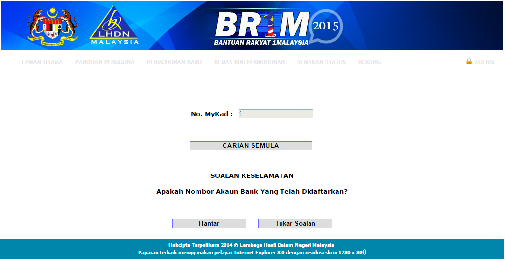 ! A Growing Teenager Diary Malaysia !: E-BR1M (Bantuan 