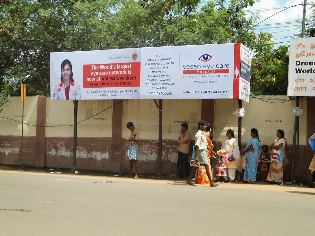 hoardings advertising agencies in chennai, wall paintings advertising  in chennai, air pool advertising in chennai 