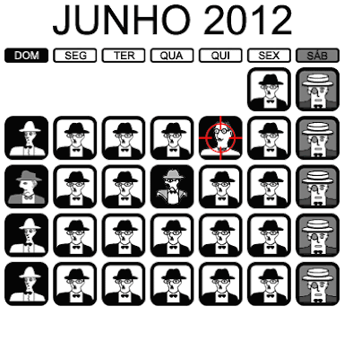 Calendário pessoano: Junho de 2012