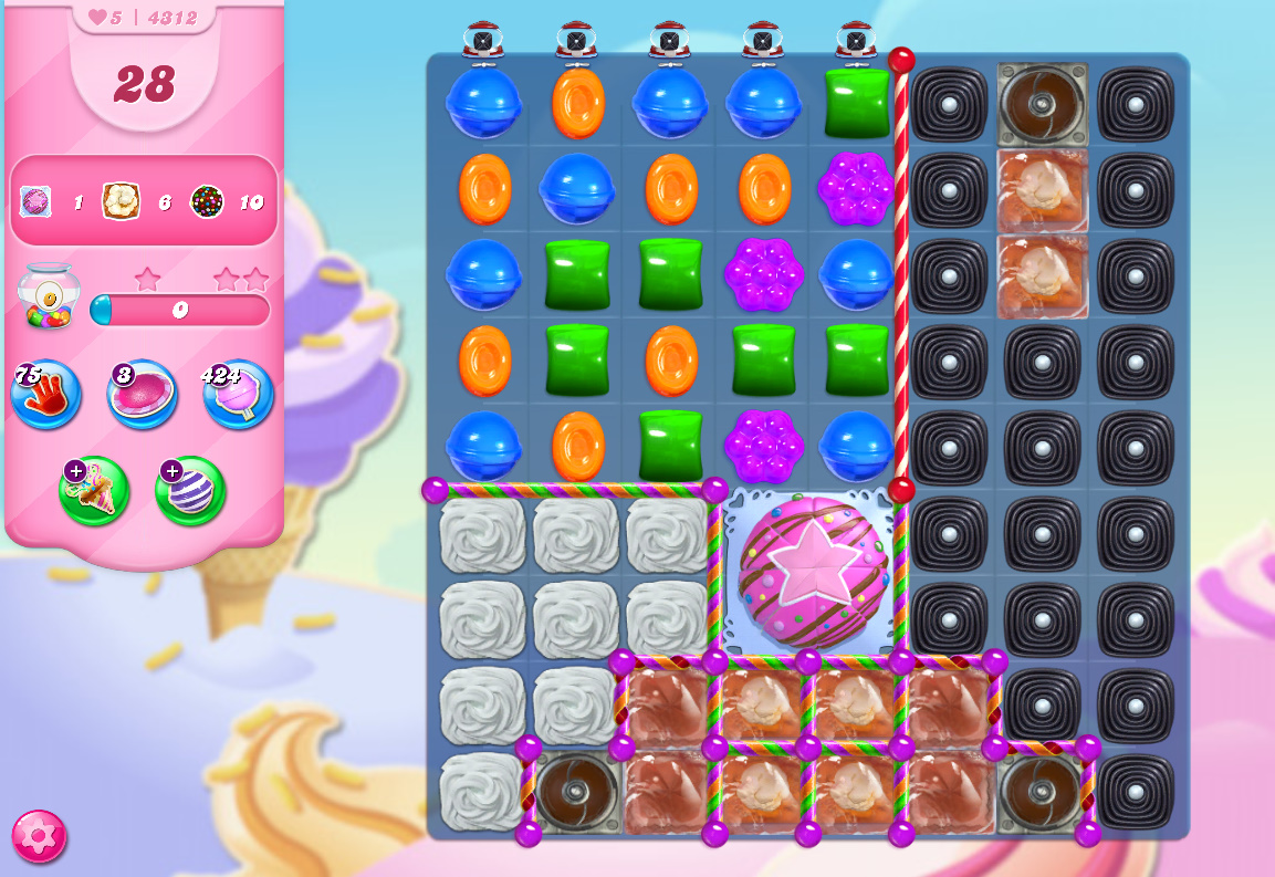 Candy Crush Saga level 4312