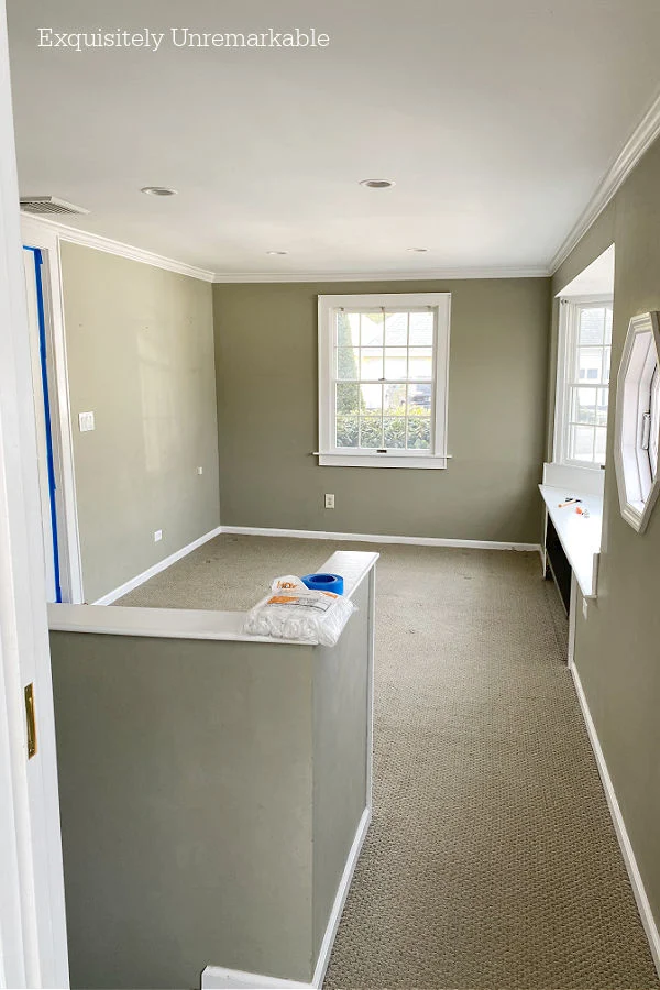 Family Room Before Carpet Rip Out