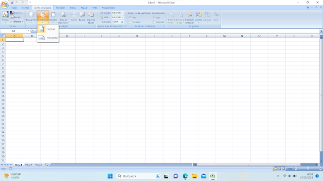 Cambiar orientación en Excel