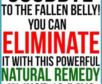 Goodbye To The Fallen Belly! You Can Eliminate It With This Powerful Natural Remedy In Just 10 Days