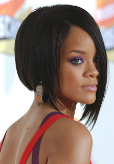 Rihanna Edgy Bob Hairstyle Ideas for Girls