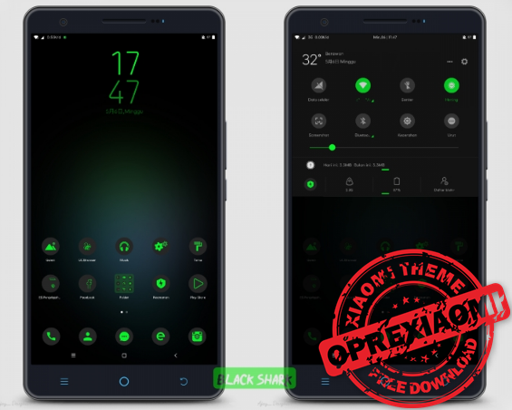 Download Tema Xiaomi Black Shark Mtz v1.0 Untuk MIUI 10 Terbaru By Aunt