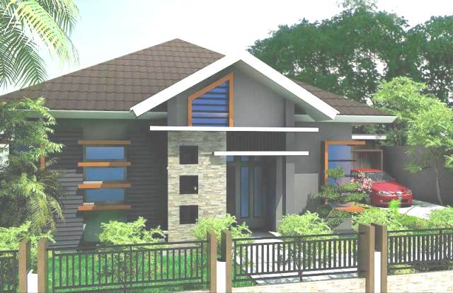 Contoh rumah minimalis type 70 satu lantai