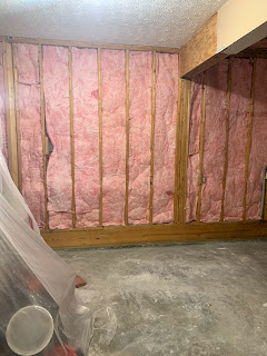 water damaged insulation