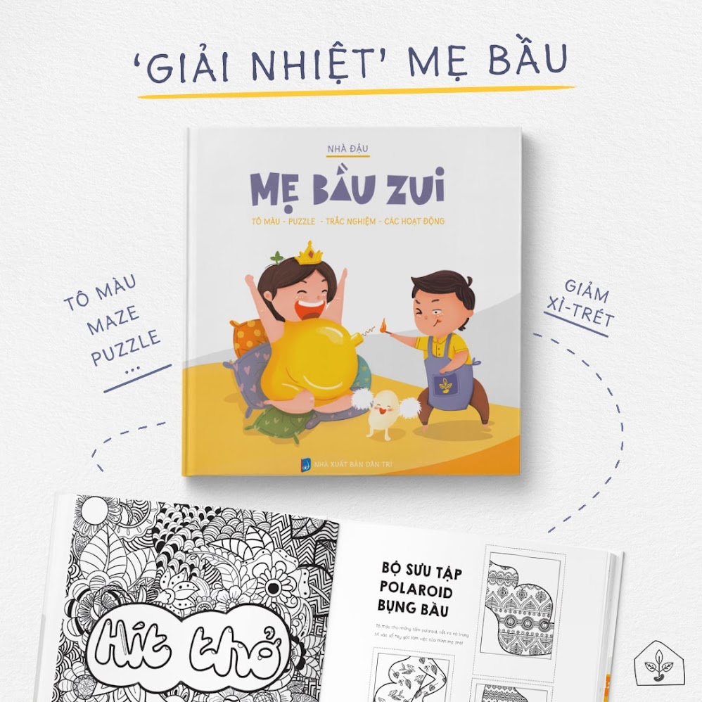 [A116] Combo Sách Activity Books: Giúp bà bầu xua tan căng thẳng và lo âu trong quá trình mang thai