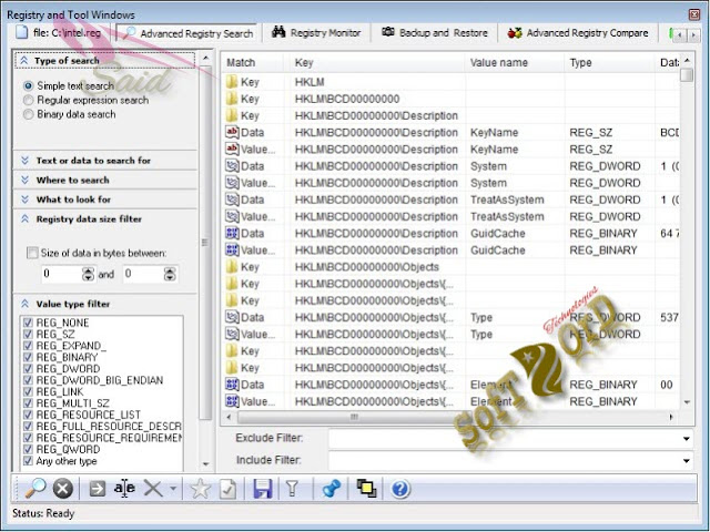 برنامج لادارة الريجستري وتنظيفه وتحسين الأداء Registrar Registry Manager Pro 8.50 Build 850.31226  