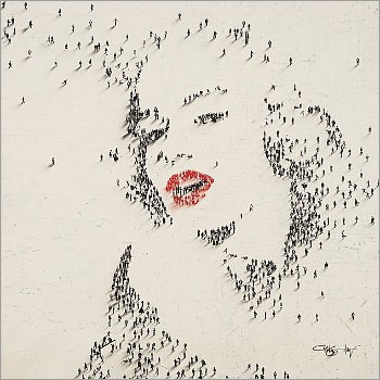 Keren | Potret Marilyn Monroe Dari Ratusan Manusia [ www.BlogApaAja.com ]