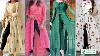 Long Kurti Designs - Girls Kurti Designs 2023 - Kurti Collection Images - Ladies Kurti Designs - stylish kurti design - NeotericIT.com - Image no 23