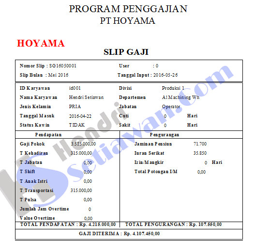 Contoh Laporan Visual Basic 6.0 - Gontoh