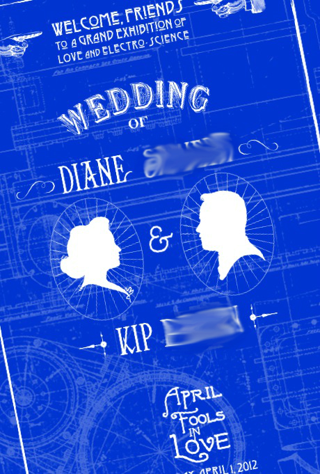  starting with blueprint wedding programs all rolled and presented in a 